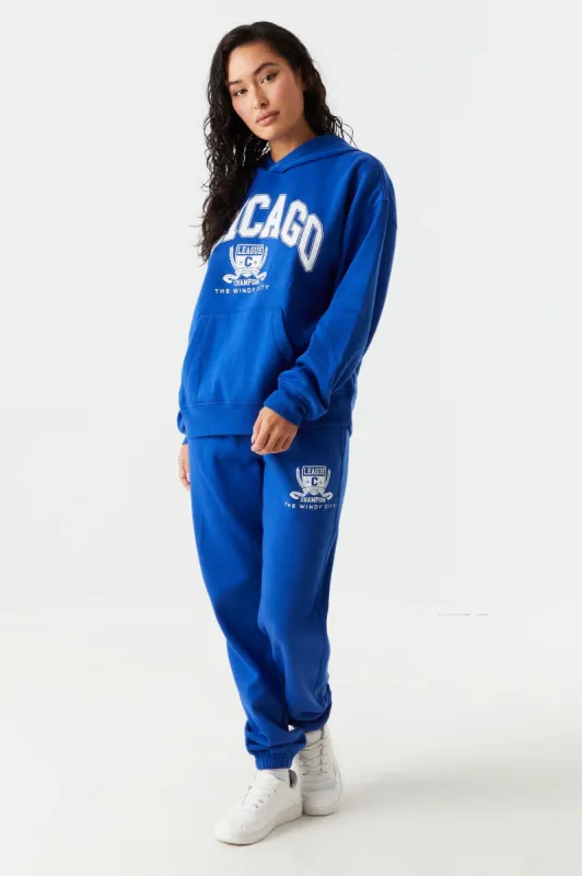 Chicago Graphic Boyfriend Jogger sold by Charlotte Russe