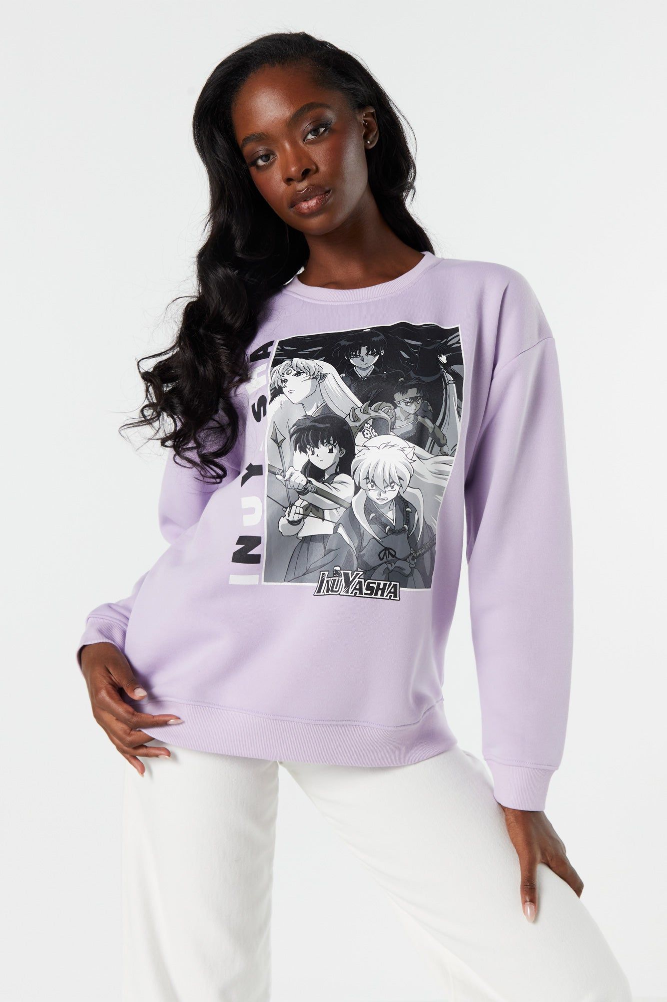 Inuyasha Graphic Fleece Sweatshirt sold by Charlotte Russe