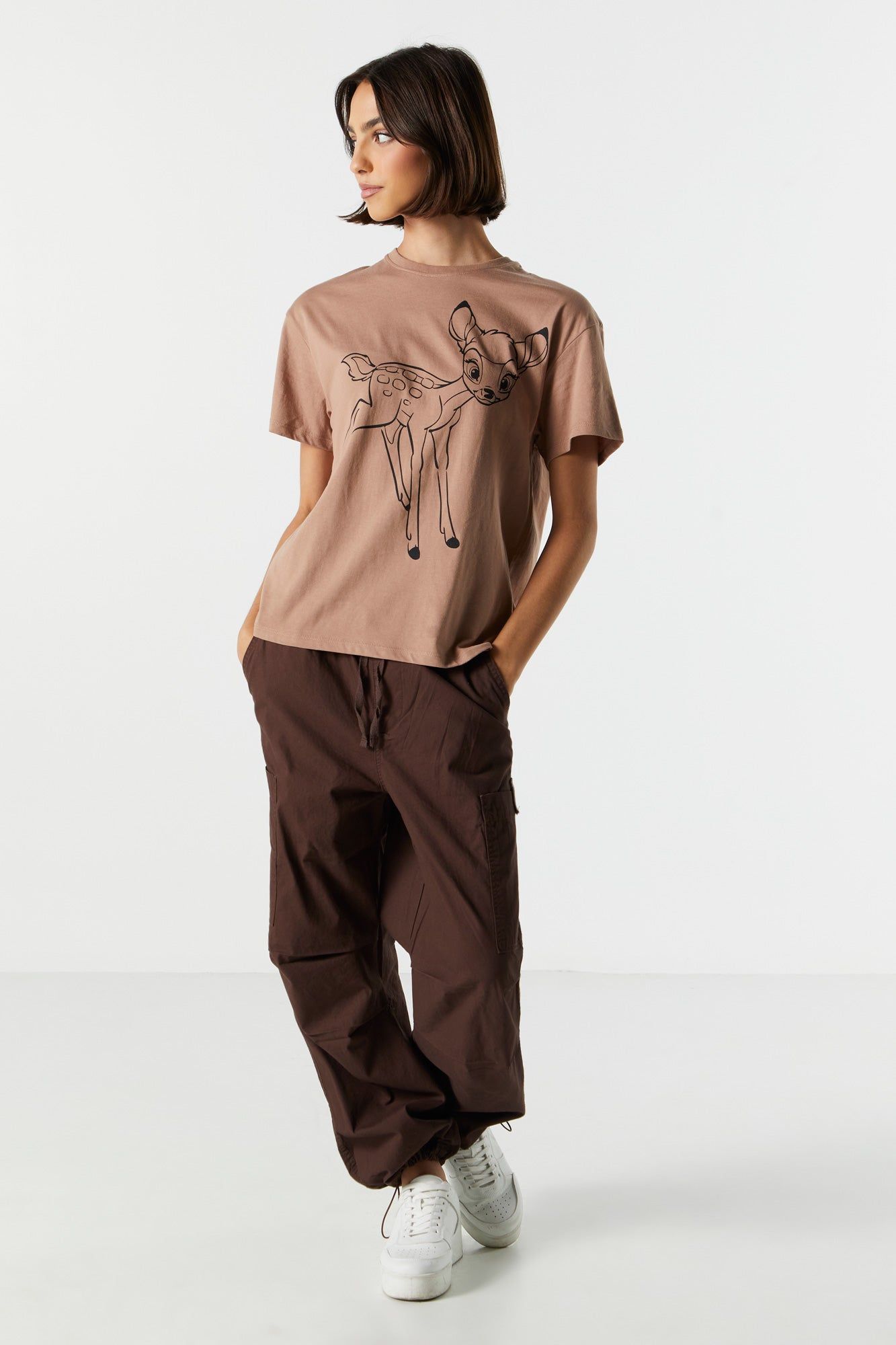 Bambi Graphic Boyfriend T-Shirt sold by Charlotte Russe product image thumbnail 3