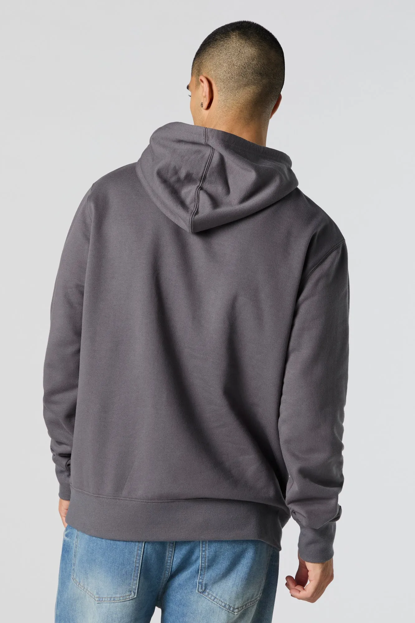 Never Enough Graphic Fleece Hoodie sold by Charlotte Russe product image thumbnail 2