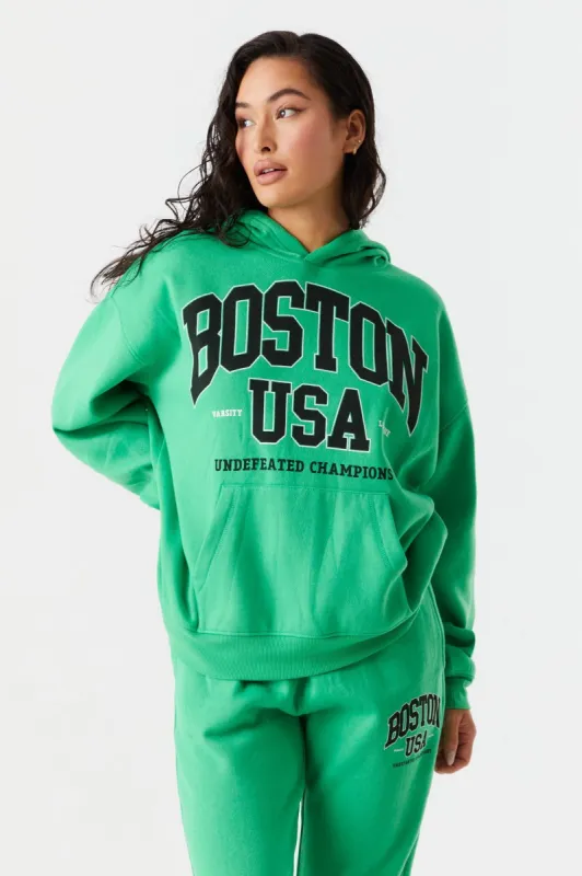 Boston USA Graphic Oversized Hoodie sold by Charlotte Russe