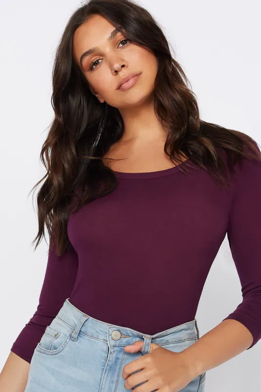 Basic Crew Neck Long Sleeve Shirt sold by Charlotte Russe