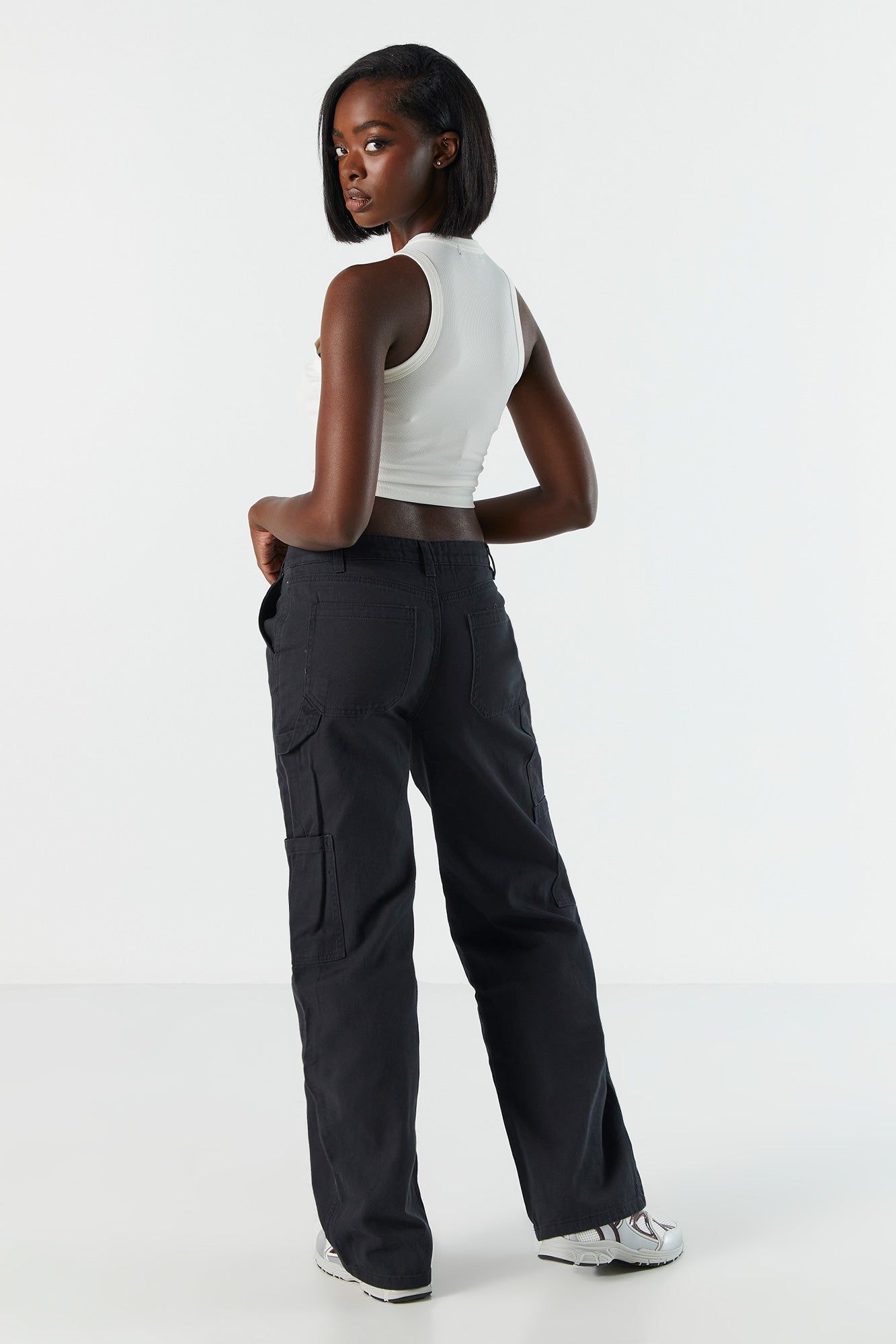 Low Rise Black Wash Carpenter Jean sold by Charlotte Russe product image thumbnail 3