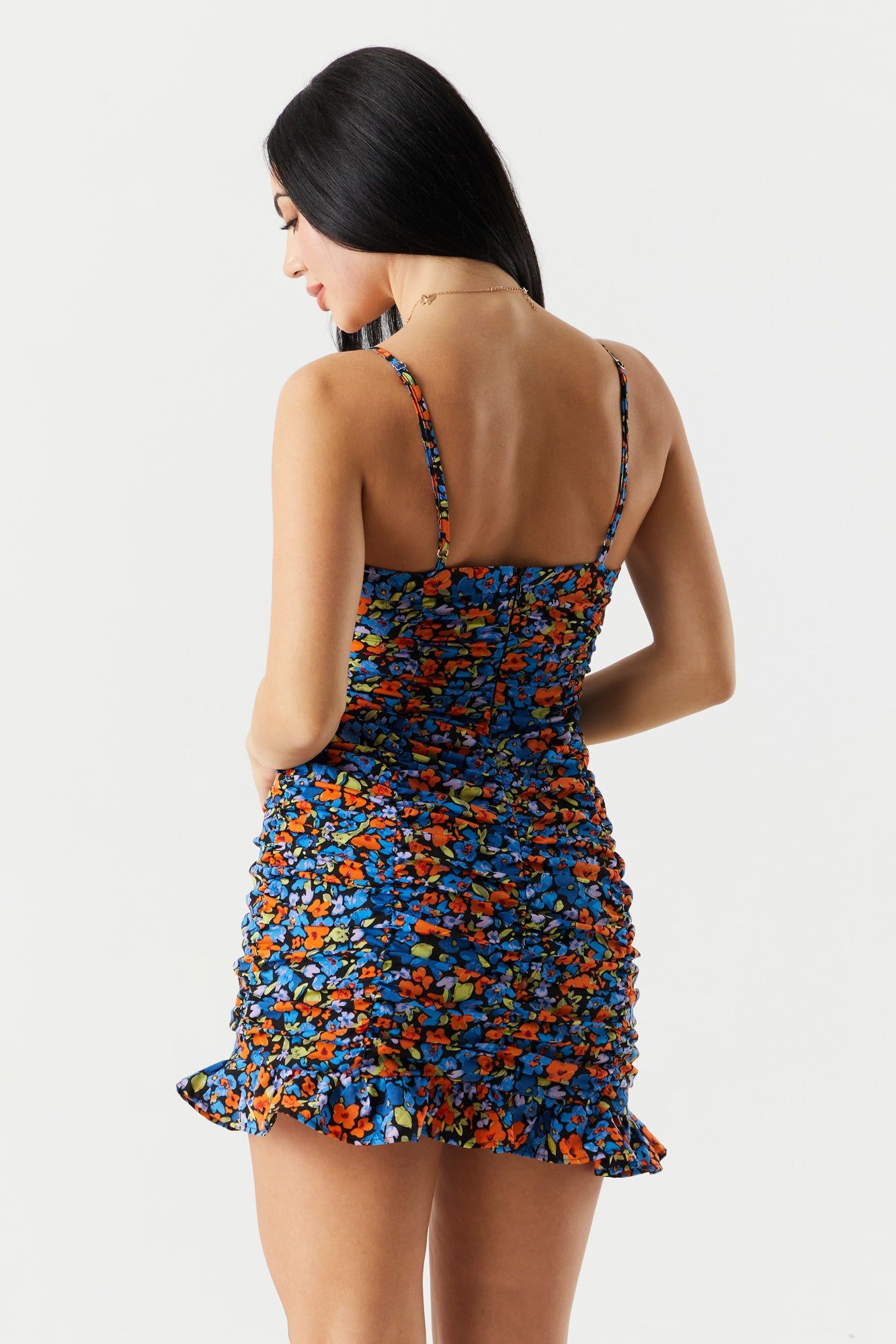 Floral Sweetheart Ruched Mini Dress sold by Charlotte Russe product image thumbnail 2