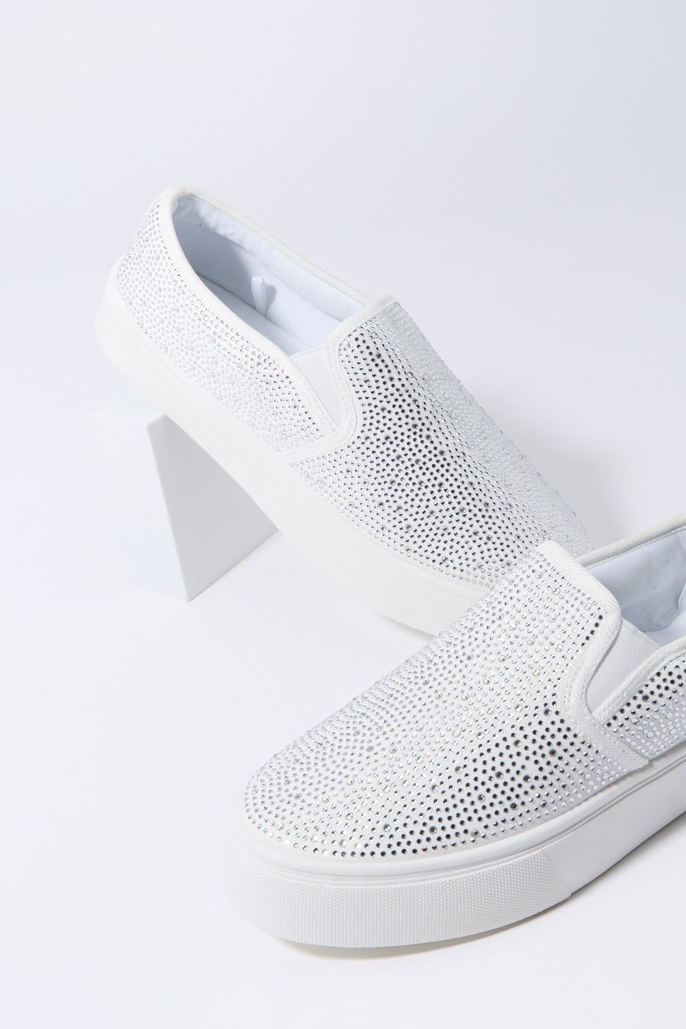 Rhinestone Slip On Shoe sold by Charlotte Russe