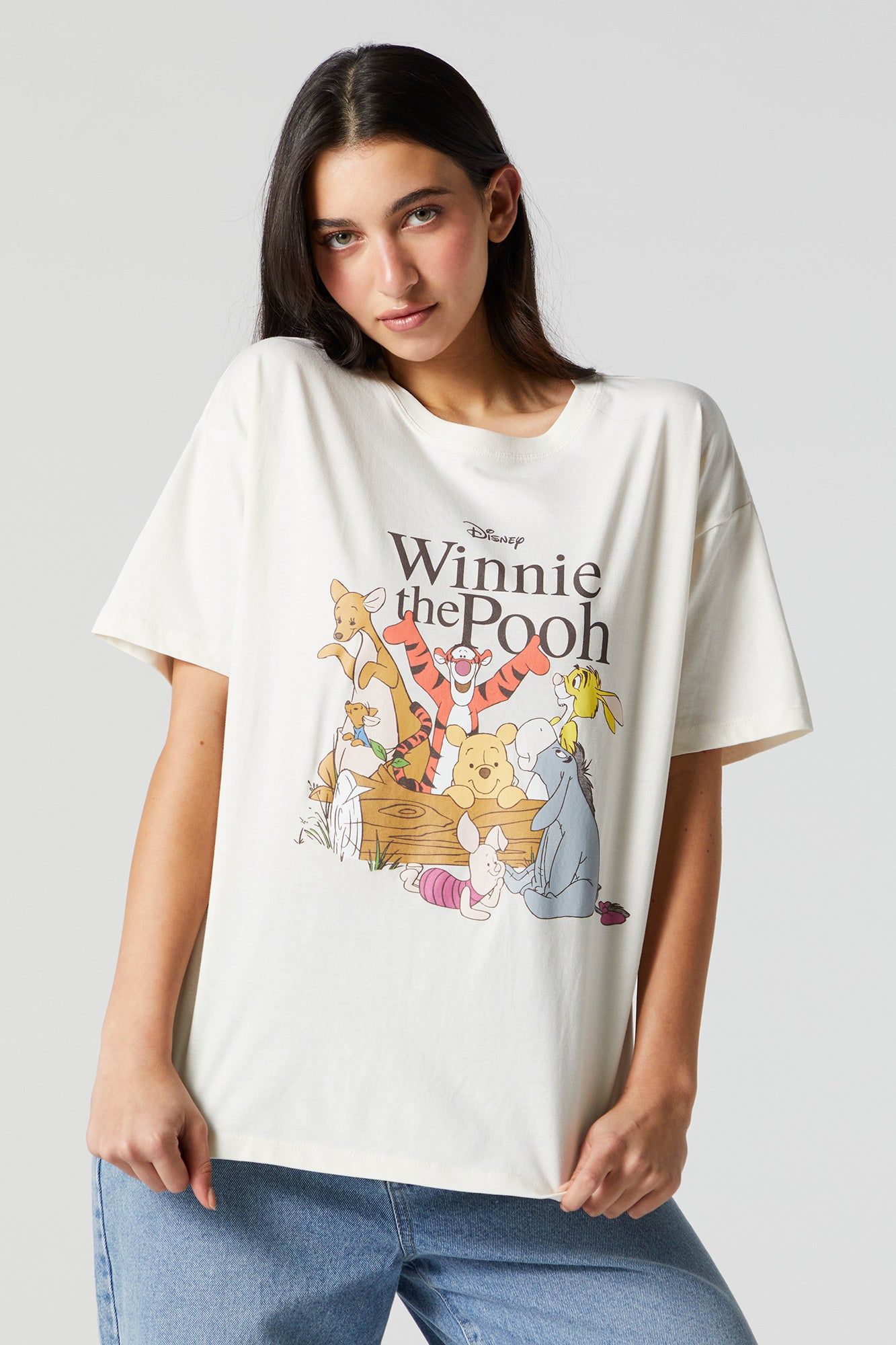 Winnie the Pooh Graphic Boyfriend T-Shirt sold by Charlotte Russe