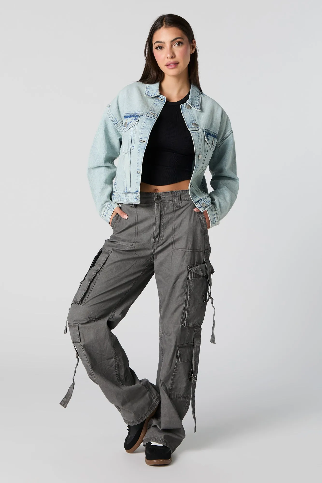 Denim Jacket sold by Charlotte Russe product image thumbnail 3
