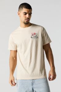 Cherry Blossom Graphic T-Shirt sold by Charlotte Russe