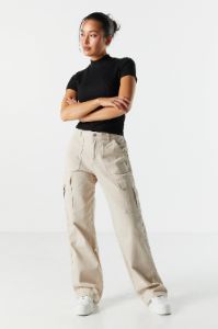 Ribbed Mock Neck Skimmer Top sold by Charlotte Russe