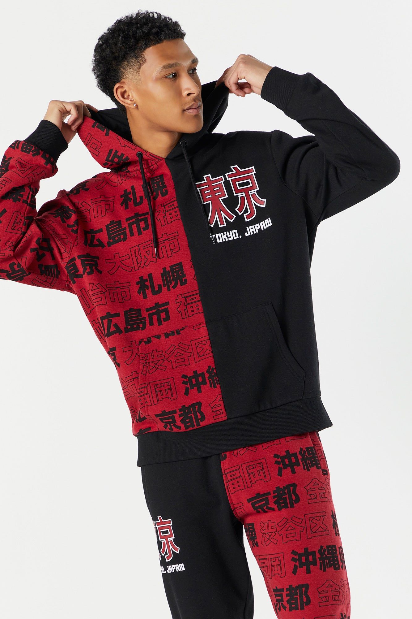 Split Tokyo Japan Graphic Hoodie sold by Charlotte Russe