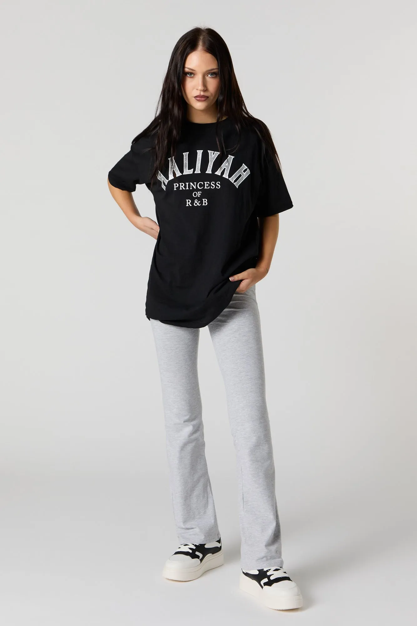 Aaliyah Graphic Boyfriend T-Shirt sold by Charlotte Russe product image thumbnail 3