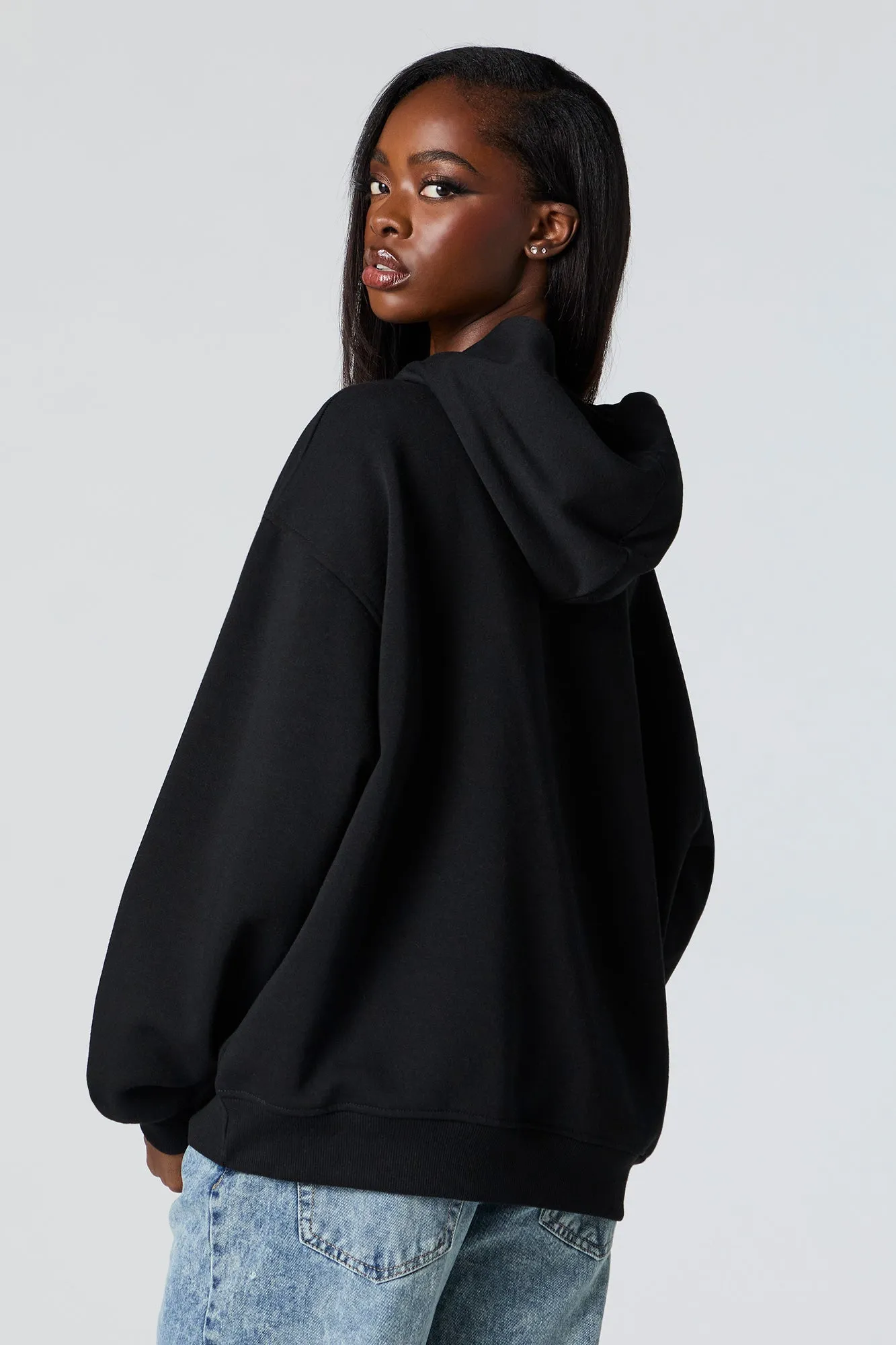 Soft Fleece Oversized Hoodie sold by Charlotte Russe product image thumbnail 5