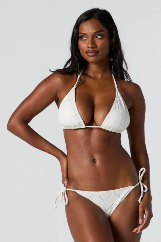 Crochet Triangle Bikini Top sold by Charlotte Russe