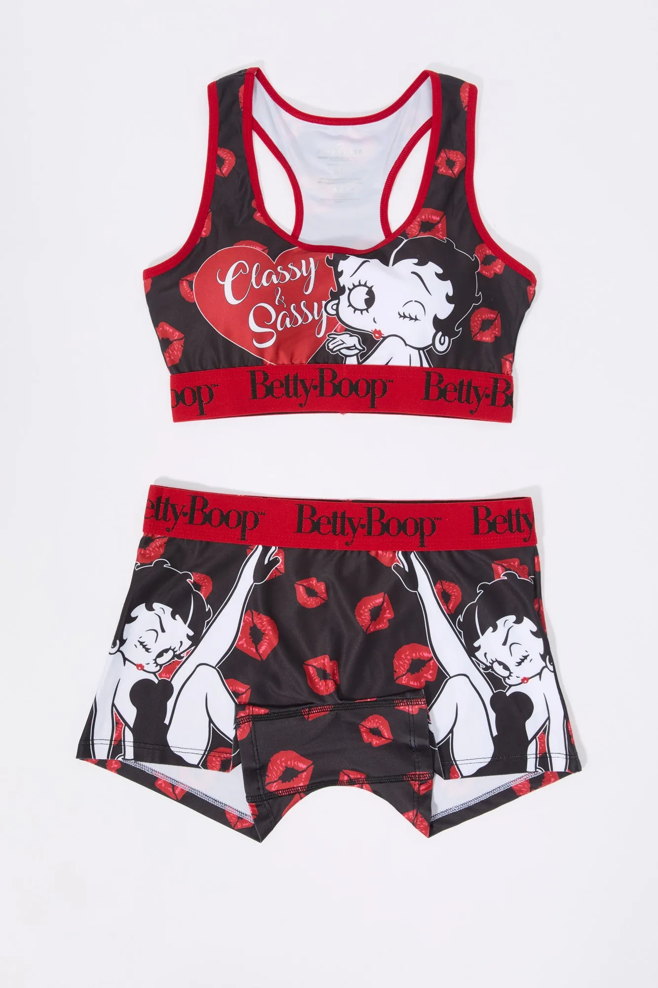 Betty Boop Bra and Short 2 Piece Pajama Set sold by Charlotte Russe product image thumbnail 4