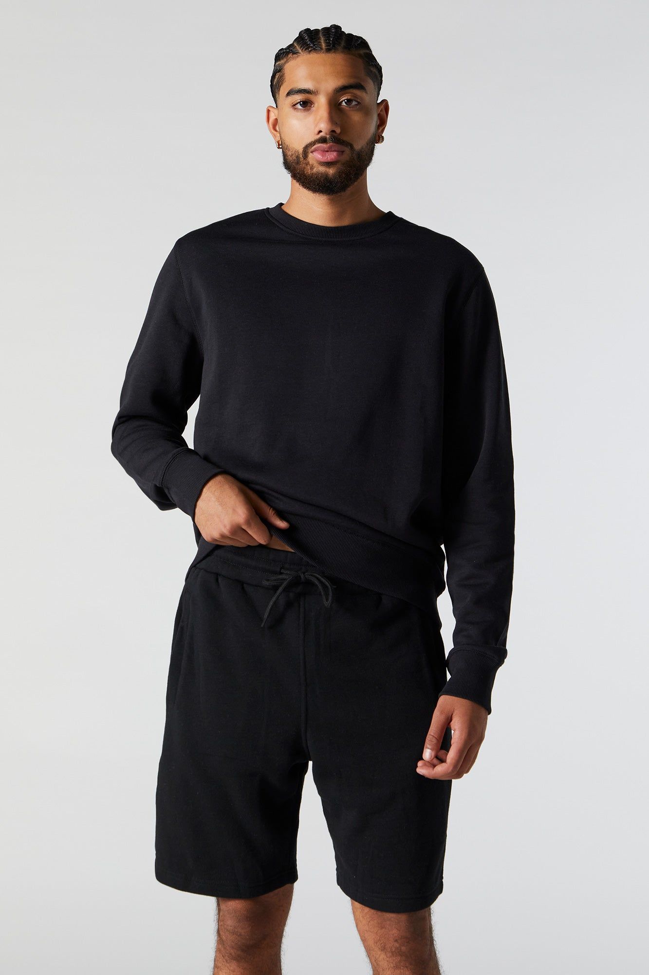 Basic Fleece Short sold by Charlotte Russe product image thumbnail 4