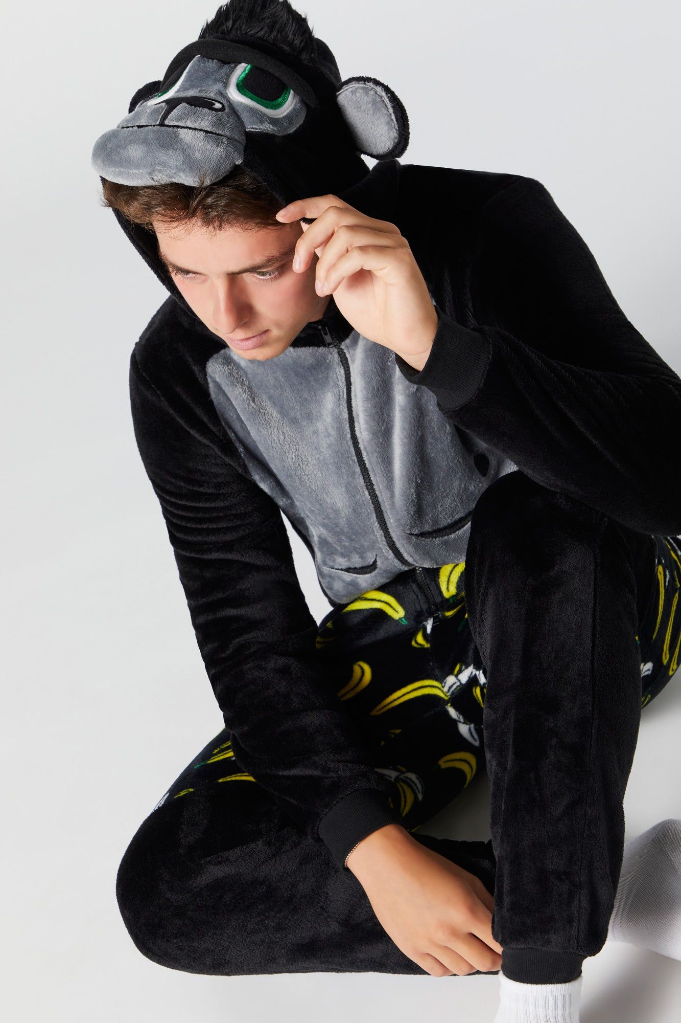 Plush 3D Gorilla Onesie sold by Charlotte Russe