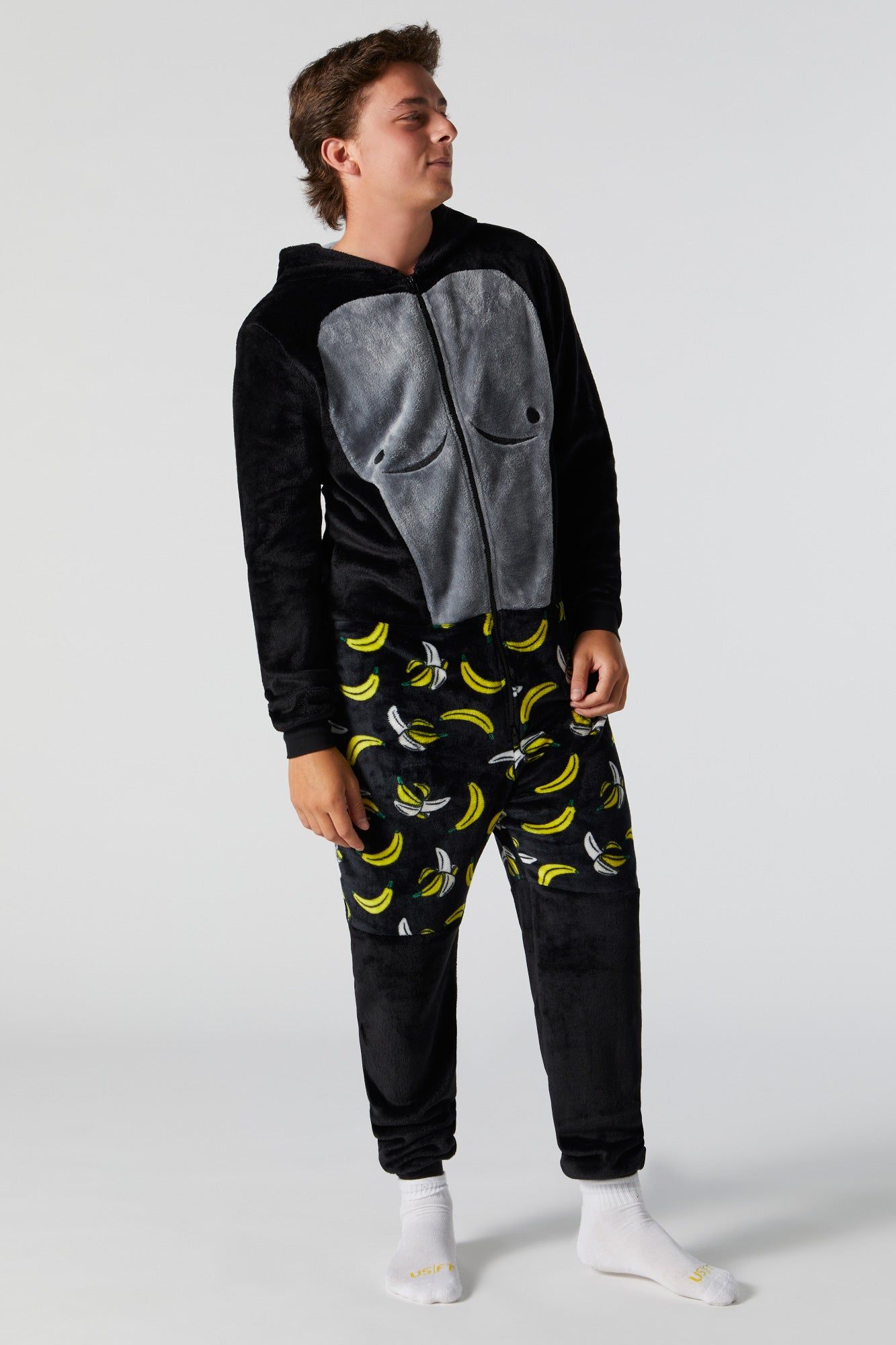 Plush 3D Gorilla Onesie sold by Charlotte Russe product image thumbnail 2