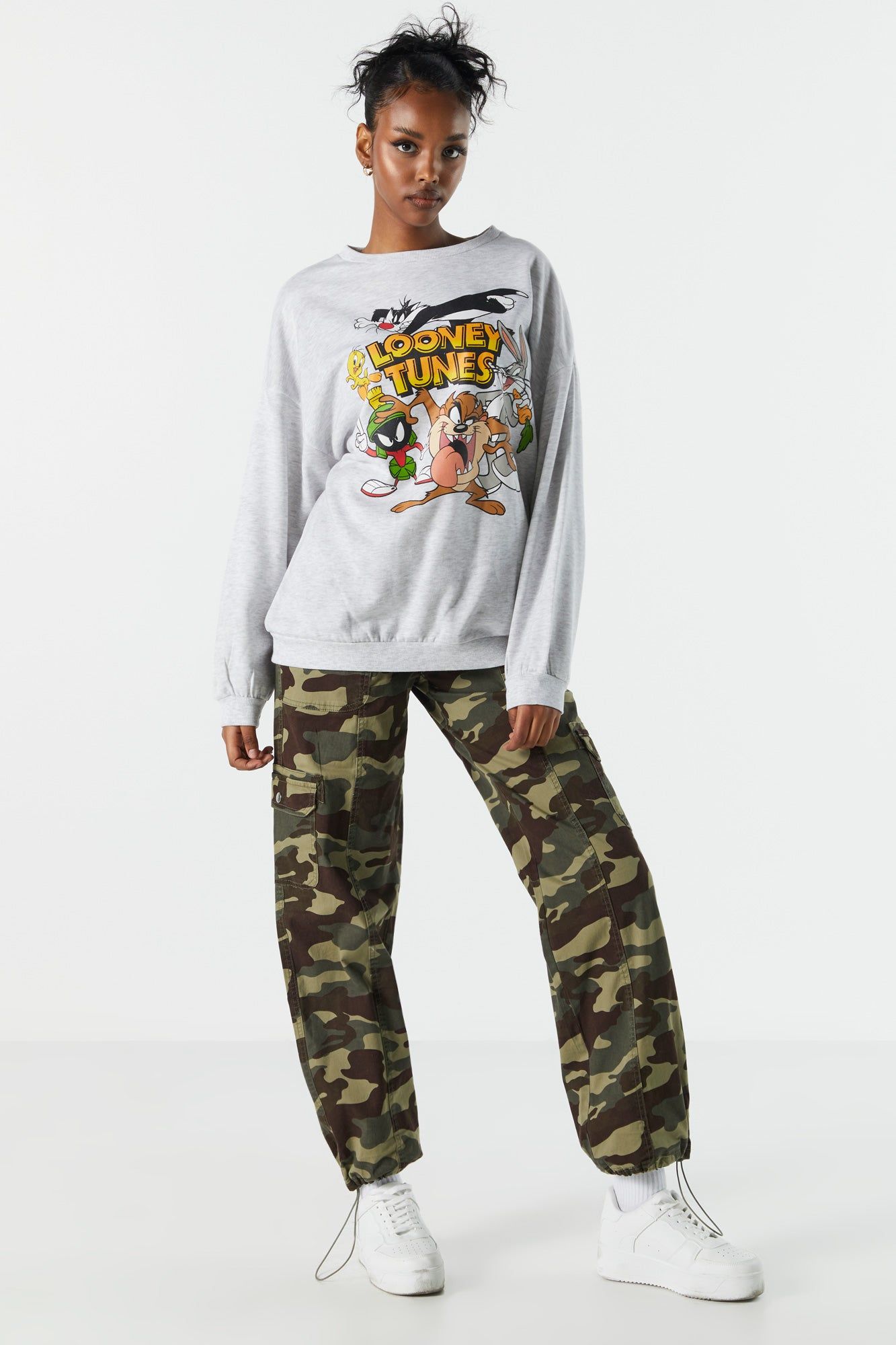 Looney Tunes Graphic Fleece Sweatshirt sold by Charlotte Russe product image thumbnail 3