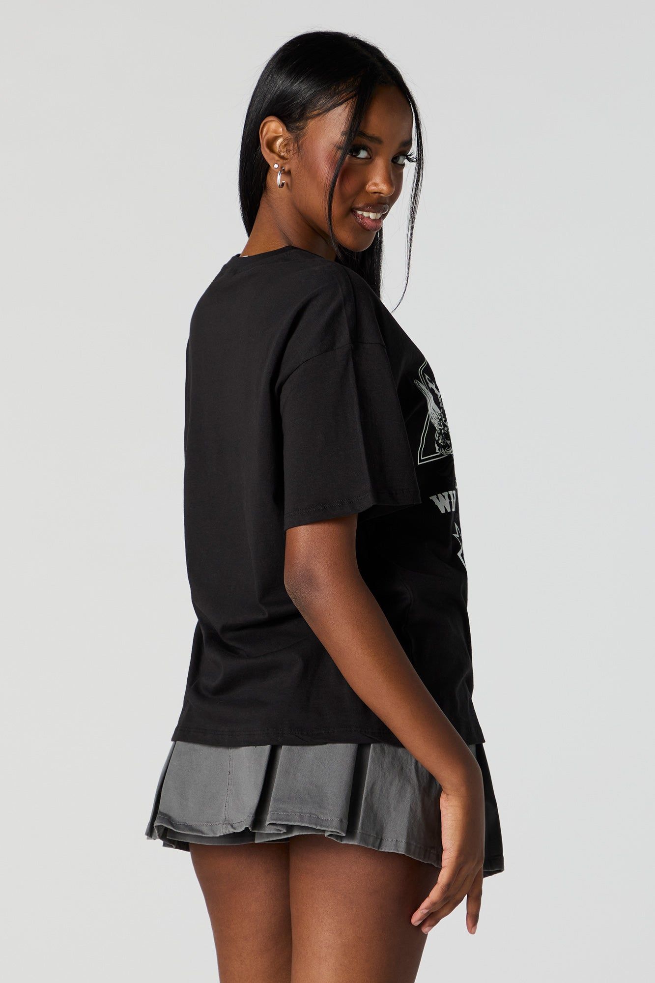 Freedom Graphic Boyfriend T-Shirt sold by Charlotte Russe product image thumbnail 4