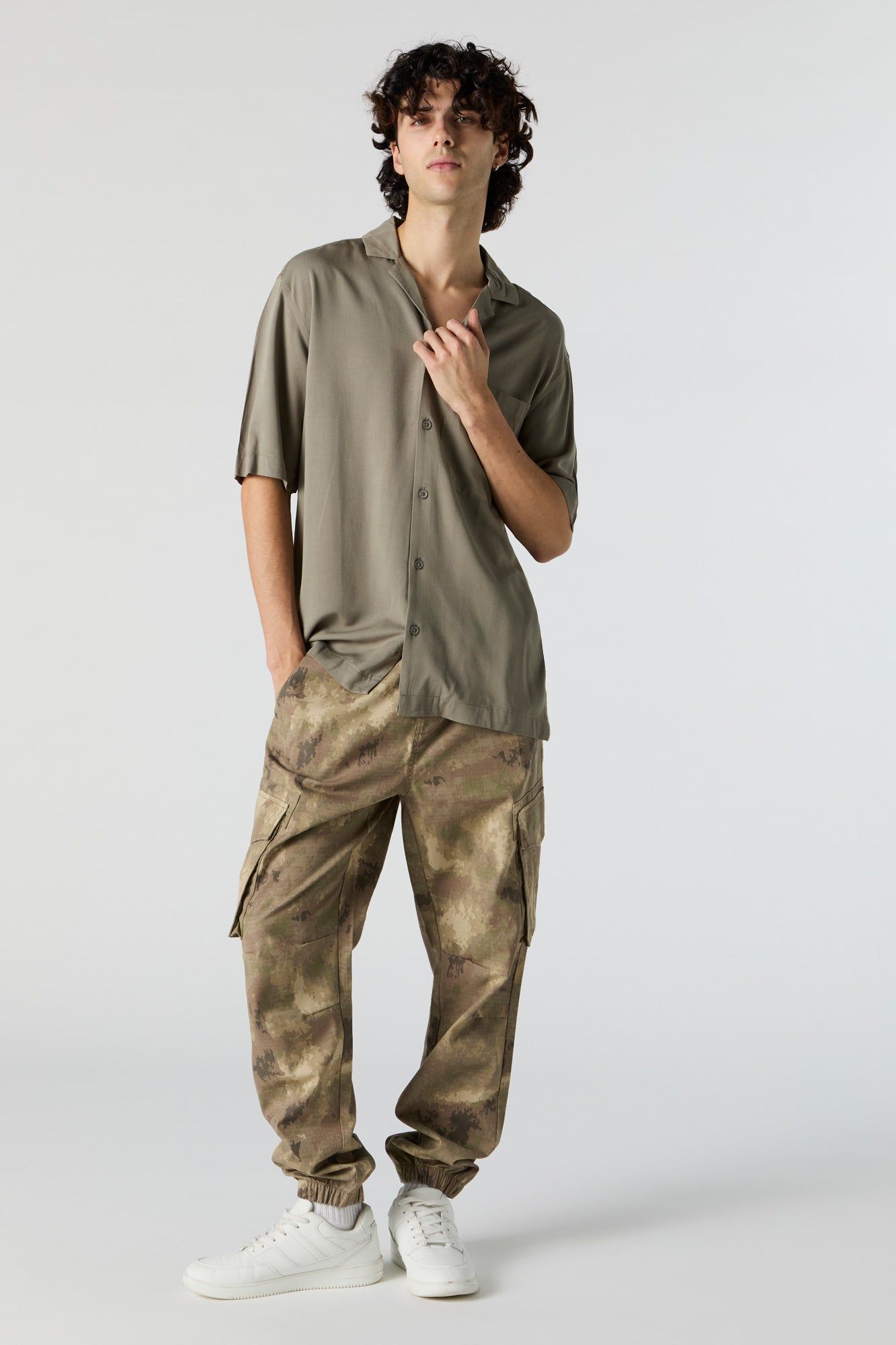 Camo Cargo Jogger sold by Charlotte Russe product image thumbnail 2