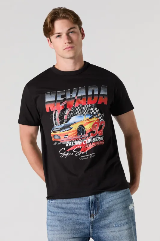 Nevada Racing Graphic T-Shirt sold by Charlotte Russe