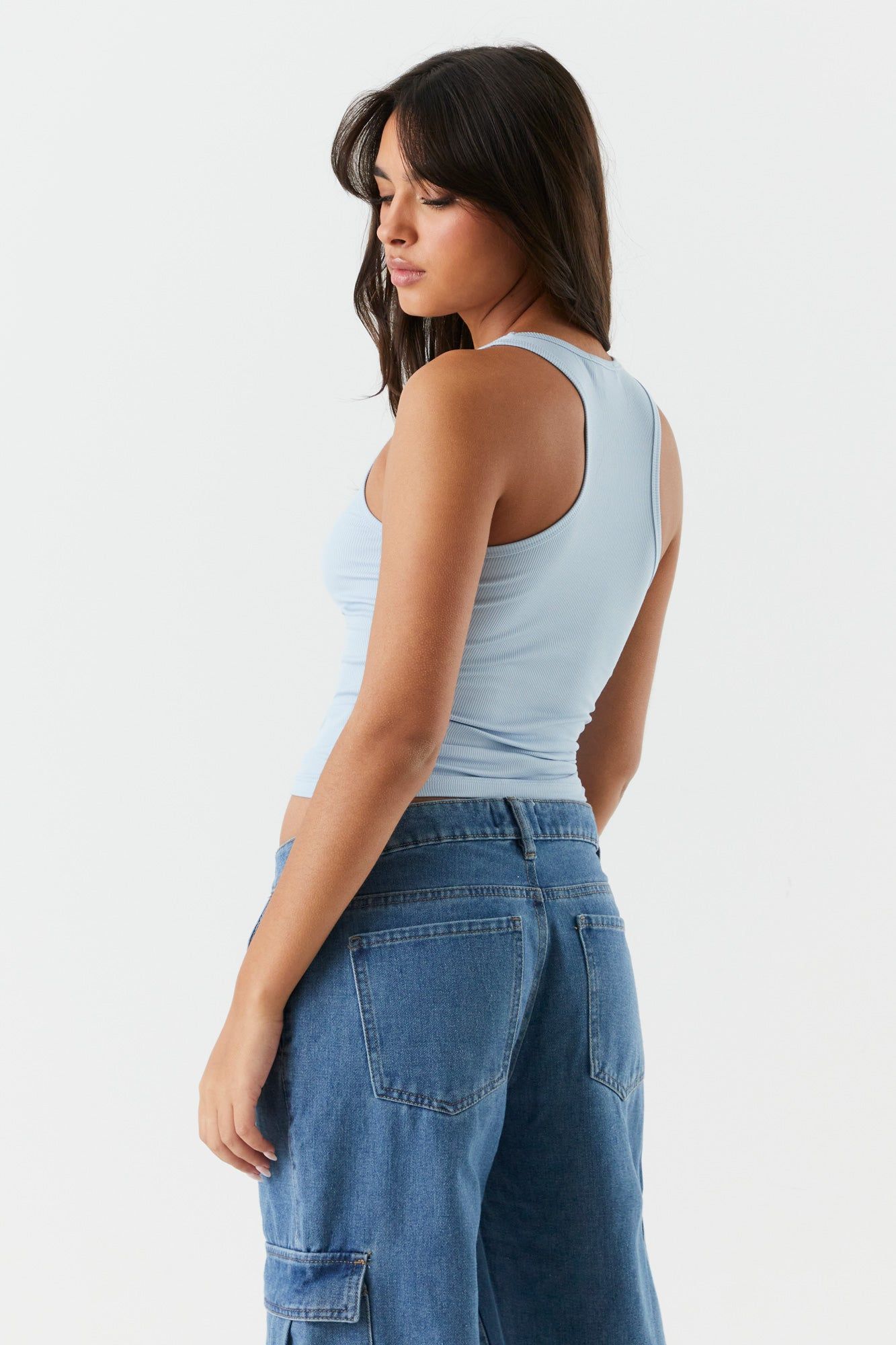 Soft Ribbed Scoop Neck Tank sold by Charlotte Russe product image thumbnail 17