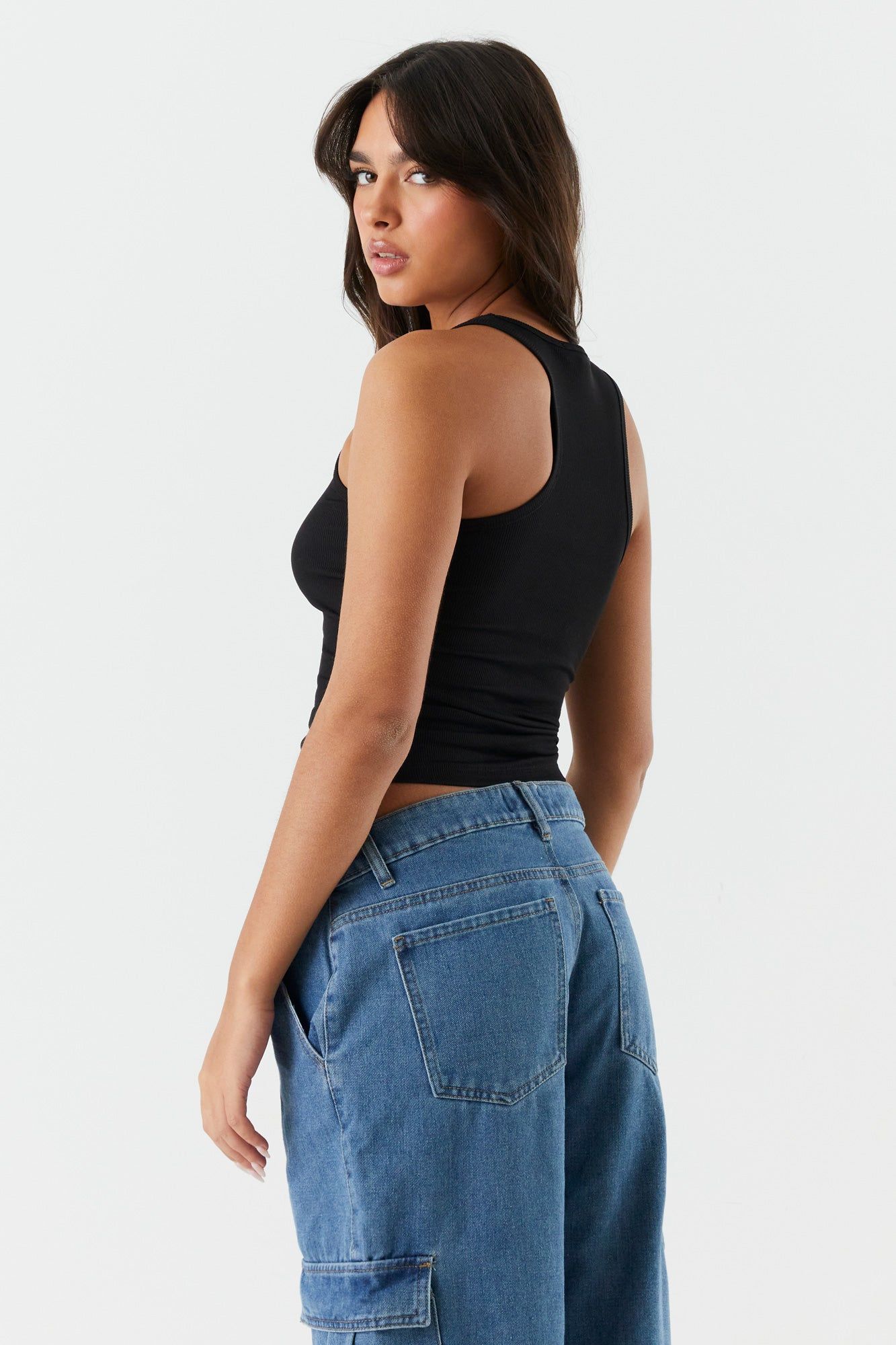 Soft Ribbed Scoop Neck Tank sold by Charlotte Russe product image thumbnail 5