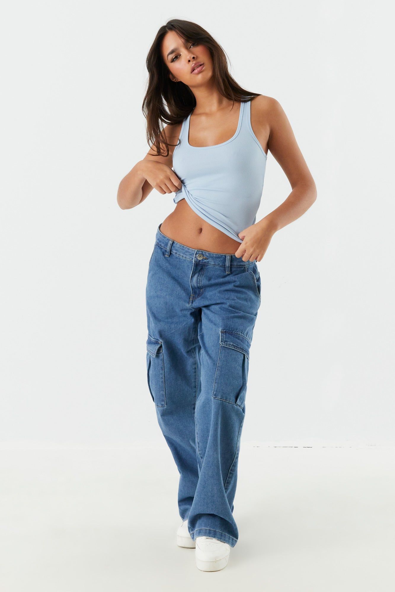 Soft Ribbed Scoop Neck Tank sold by Charlotte Russe product image thumbnail 18