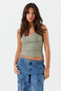 Soft Ribbed Scoop Neck Tank sold by Charlotte Russe
