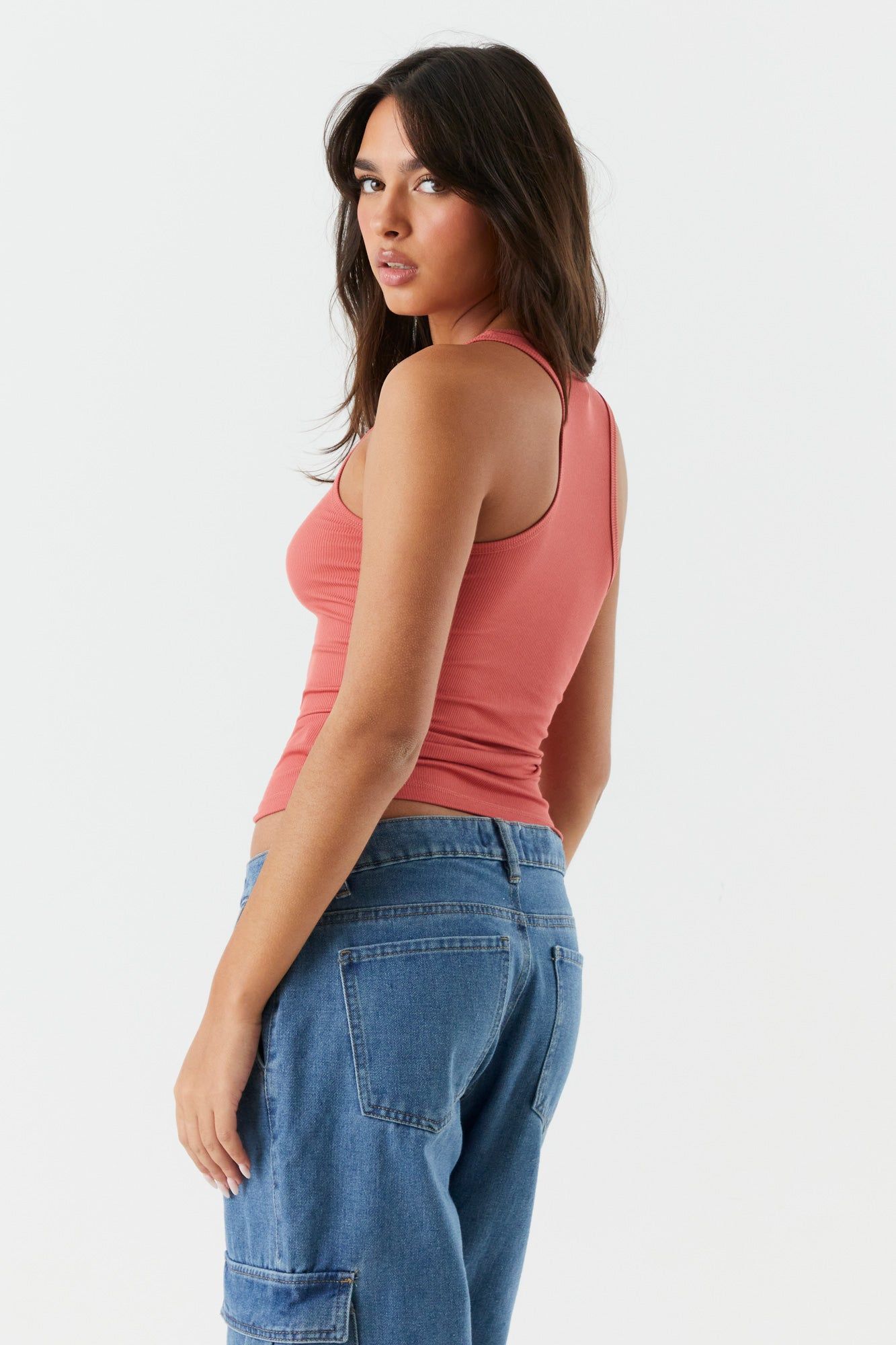 Soft Ribbed Scoop Neck Tank sold by Charlotte Russe product image thumbnail 23