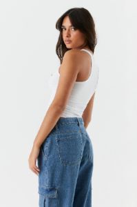 Soft Ribbed Scoop Neck Tank sold by Charlotte Russe