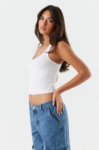 Soft Ribbed Scoop Neck Tank sold by Charlotte Russe