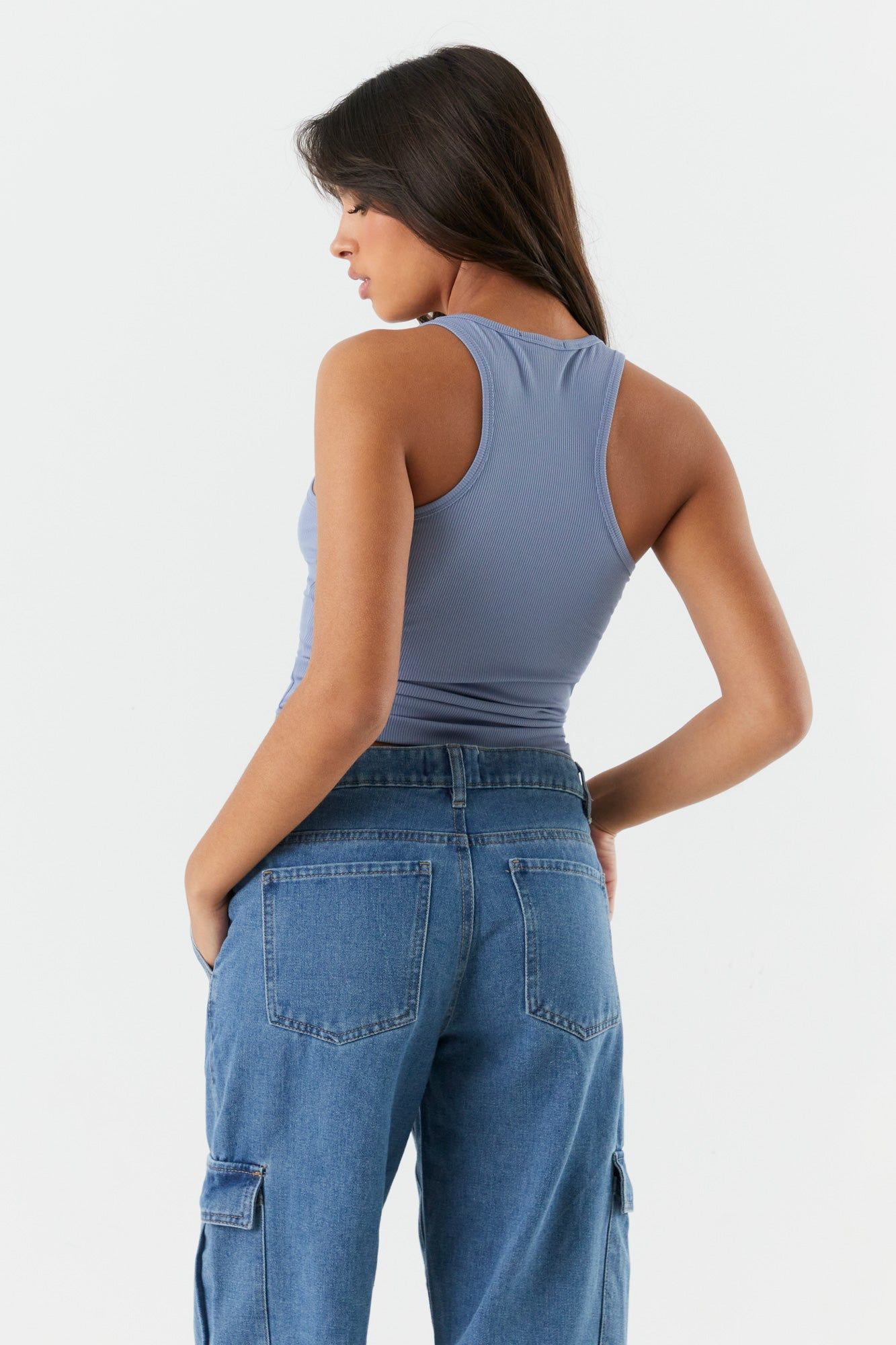 Soft Ribbed Scoop Neck Tank sold by Charlotte Russe product image thumbnail 11