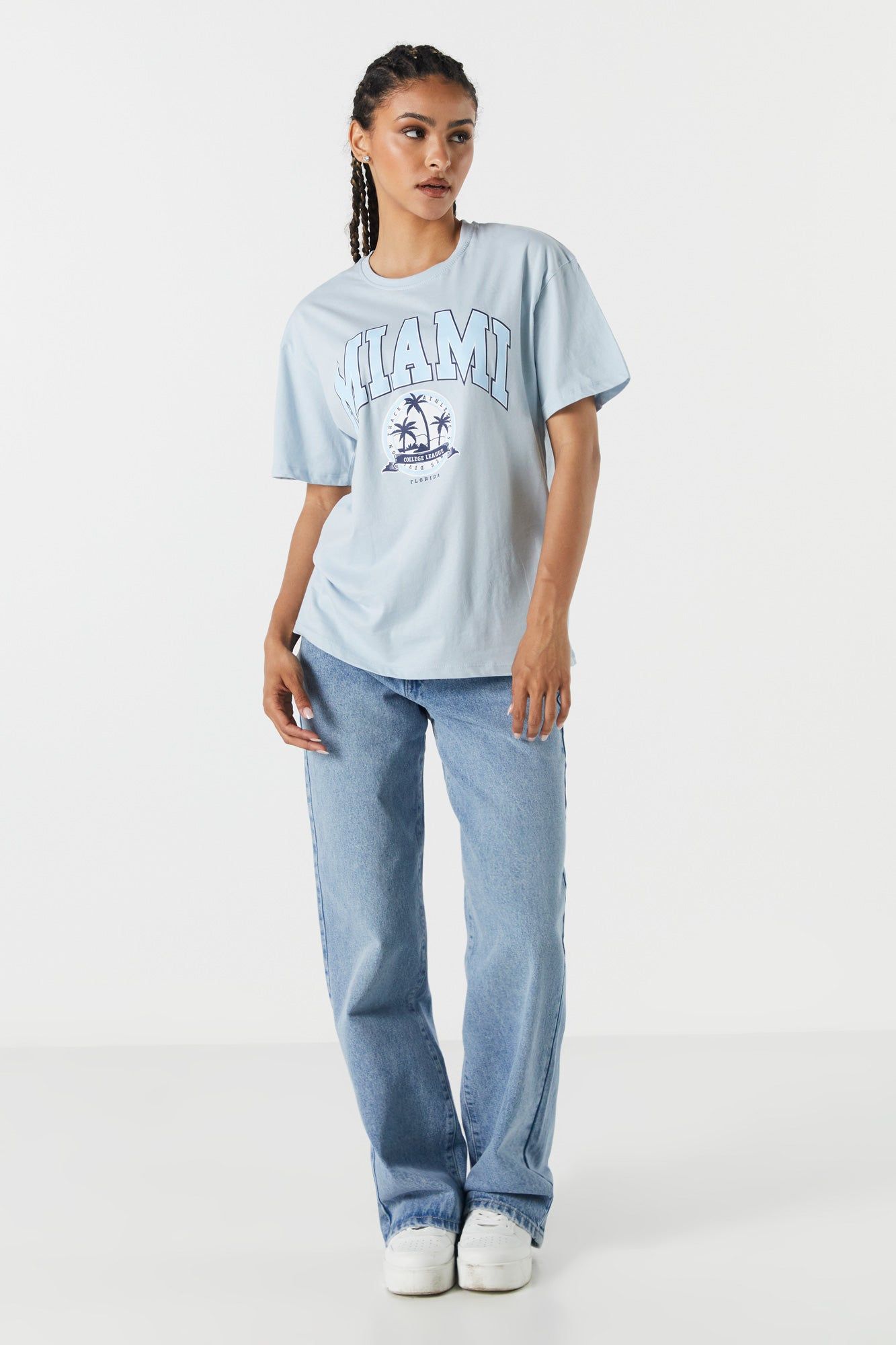 Miami Graphic Boyfriend T-Shirt sold by Charlotte Russe product image thumbnail 3