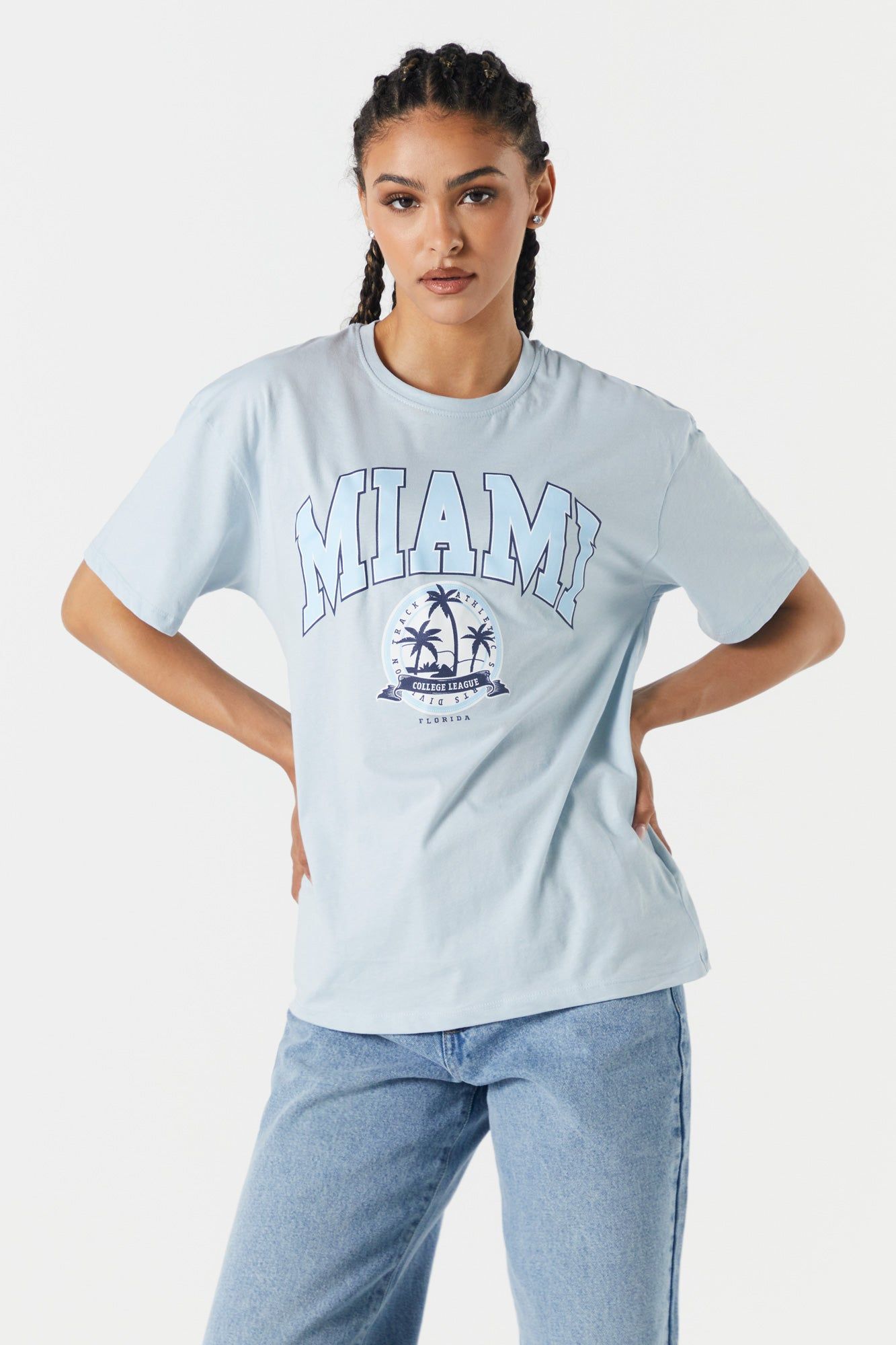 Miami Graphic Boyfriend T-Shirt sold by Charlotte Russe