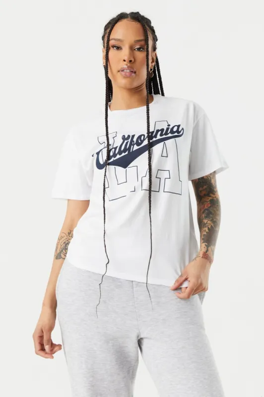 California LA Graphic Boyfriend T-Shirt sold by Charlotte Russe