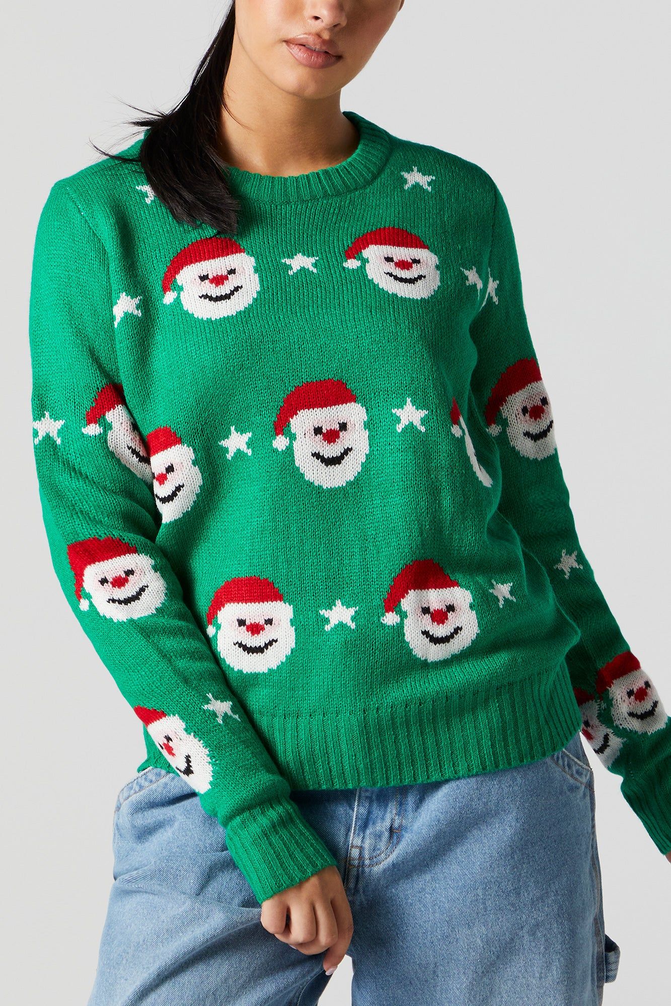 Xmas Santa Knit Sweater sold by Charlotte Russe product image thumbnail 2