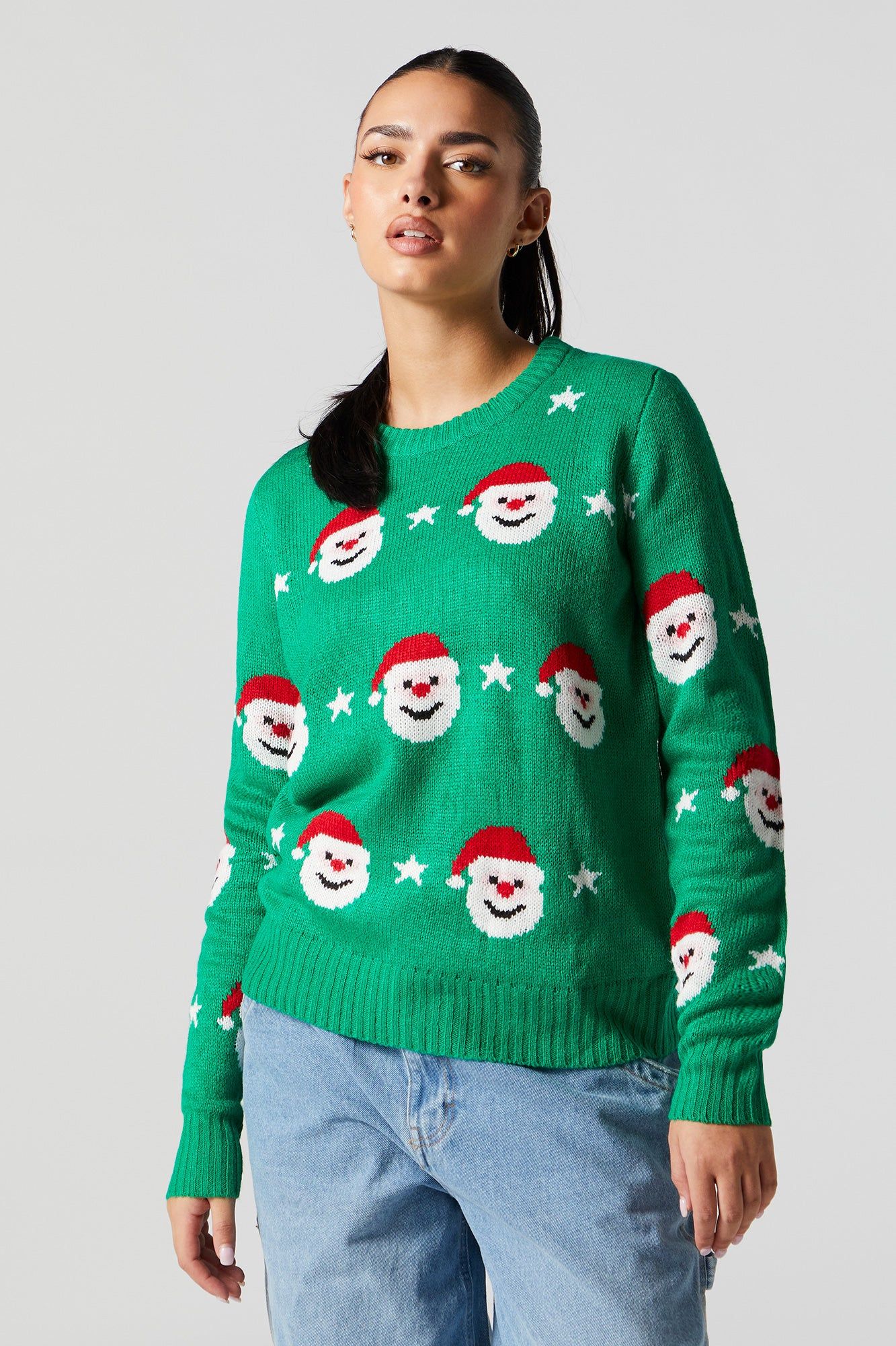 Xmas Santa Knit Sweater sold by Charlotte Russe