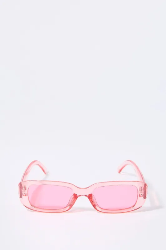 Colored Rectangle Sunglasses sold by Charlotte Russe