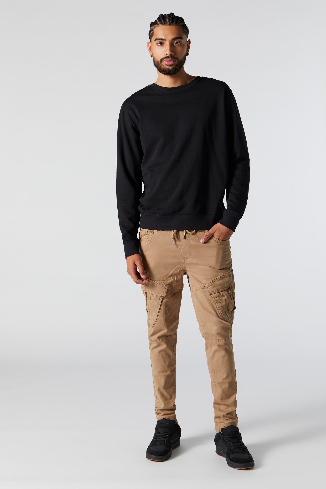 Denim Cargo Jogger sold by Charlotte Russe product image thumbnail 3