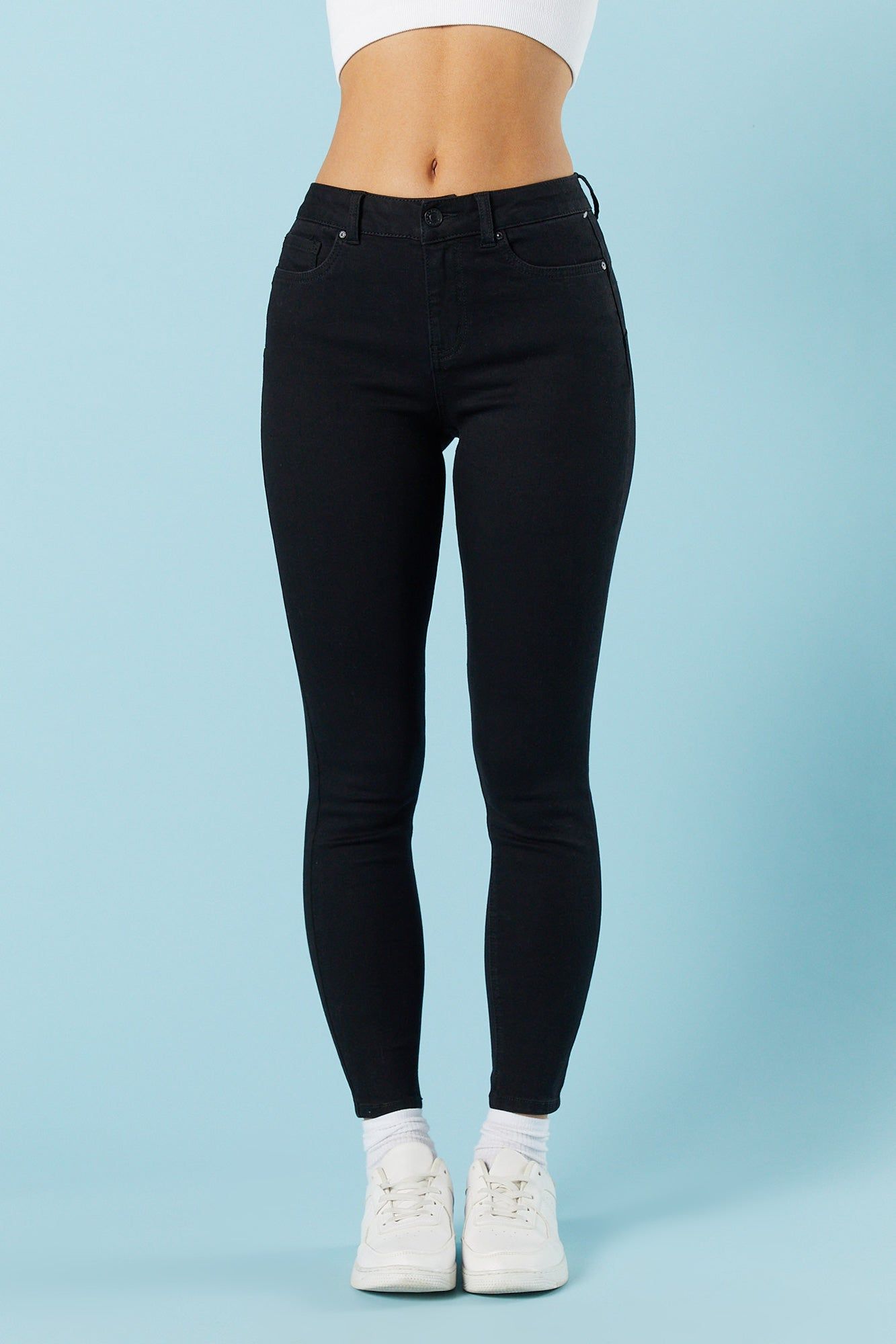 Rio Black Wash Skinny Jean sold by Charlotte Russe product image thumbnail 2
