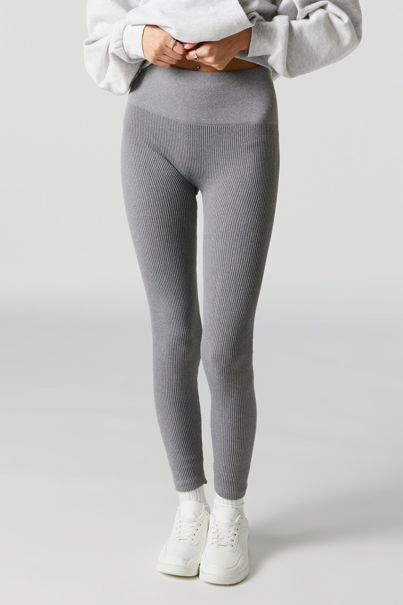 High Rise Ribbed Legging sold by Charlotte Russe product image thumbnail 5