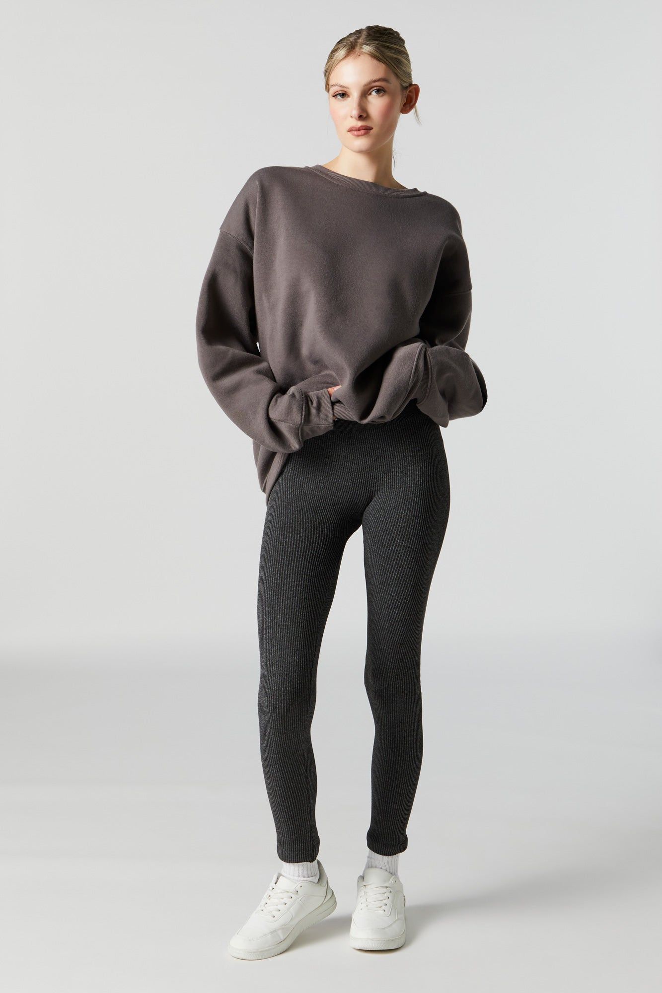 High Rise Ribbed Legging sold by Charlotte Russe