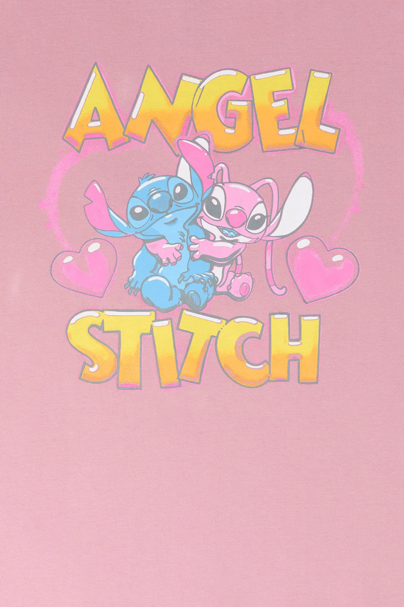 Angel & Stitch Graphic Boyfriend T-Shirt sold by Charlotte Russe product image thumbnail 2