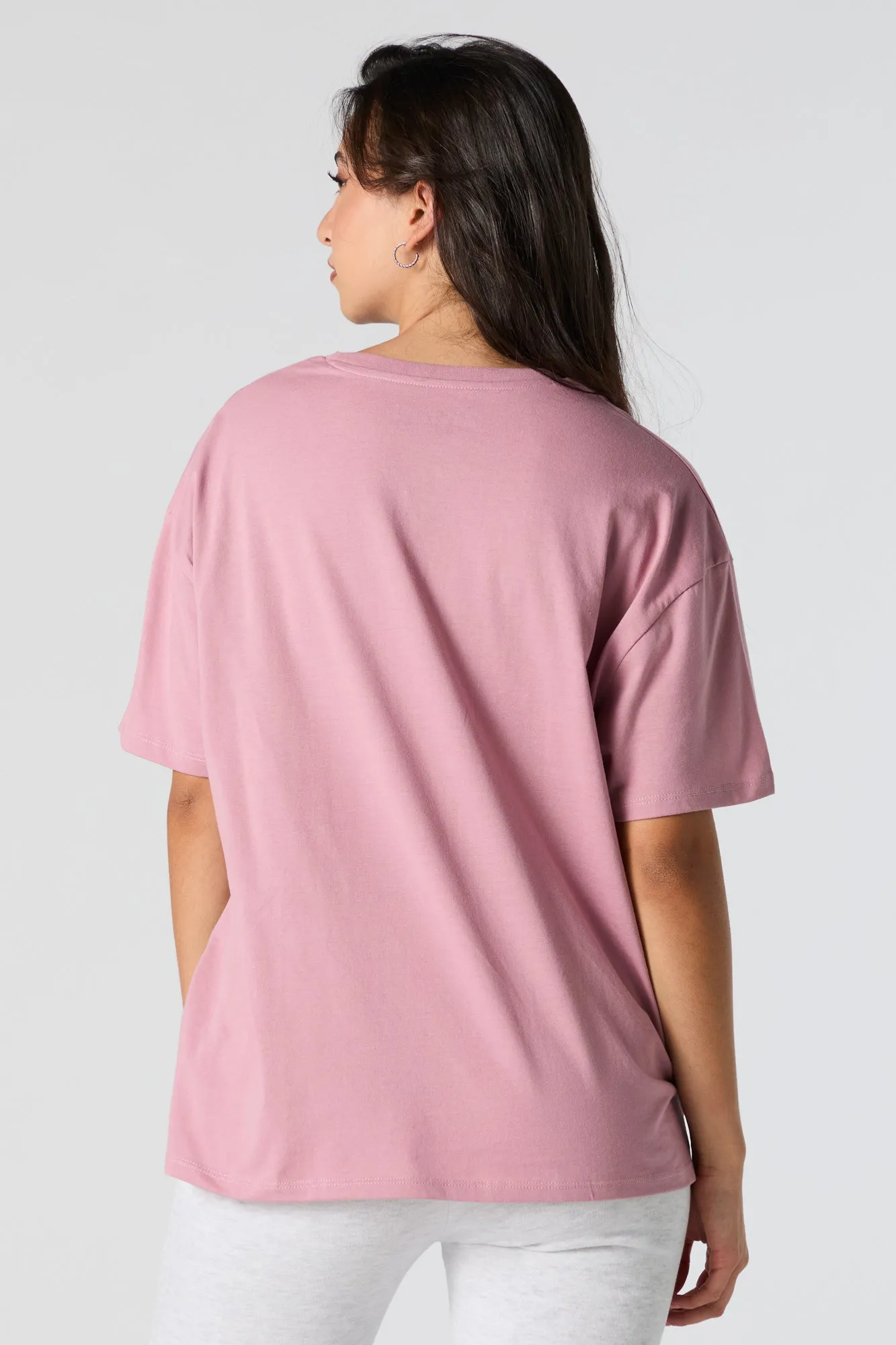 Angel & Stitch Graphic Boyfriend T-Shirt sold by Charlotte Russe product image thumbnail 4