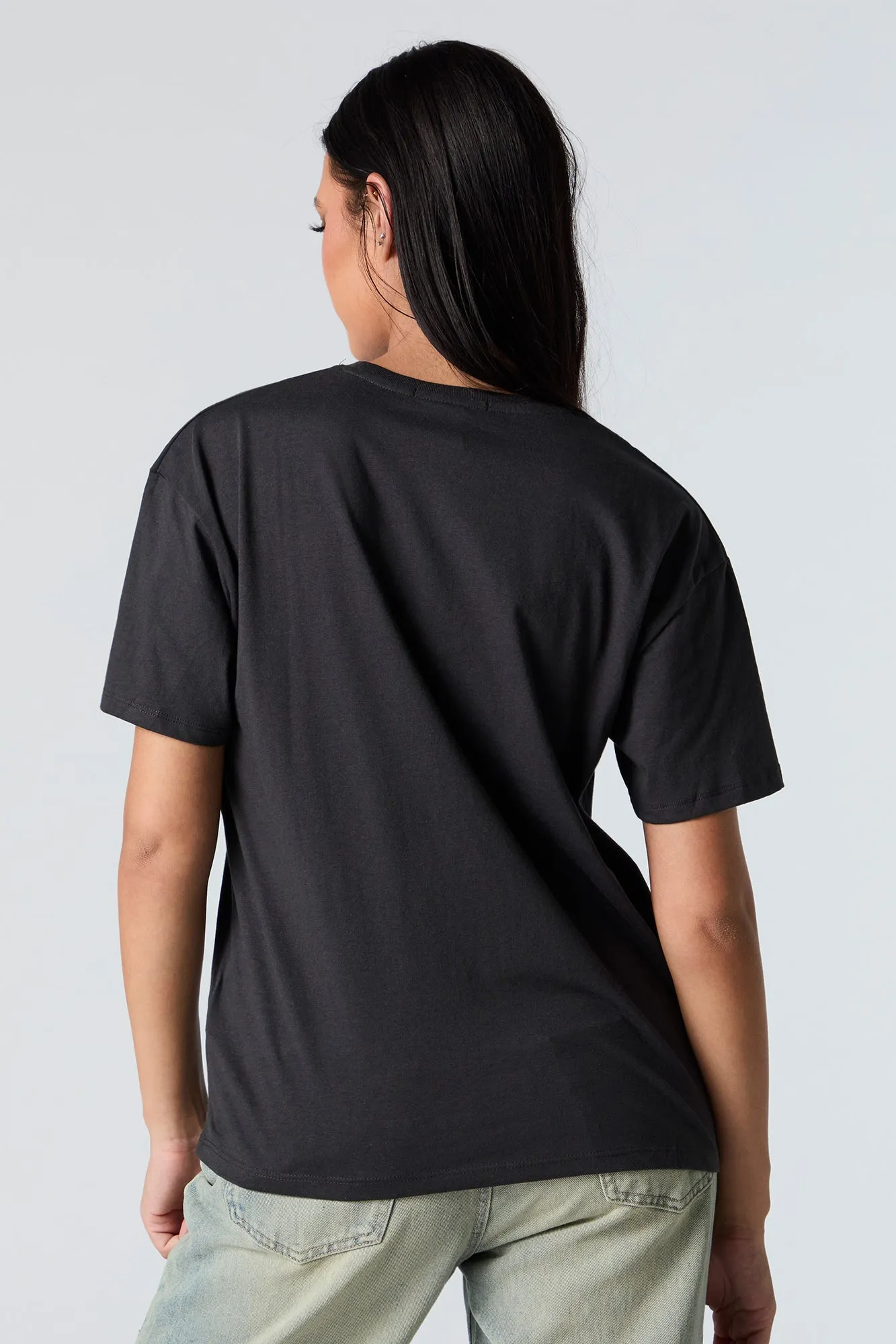 Freedom World Tour Graphic Boyfriend T-Shirt sold by Charlotte Russe product image thumbnail 3