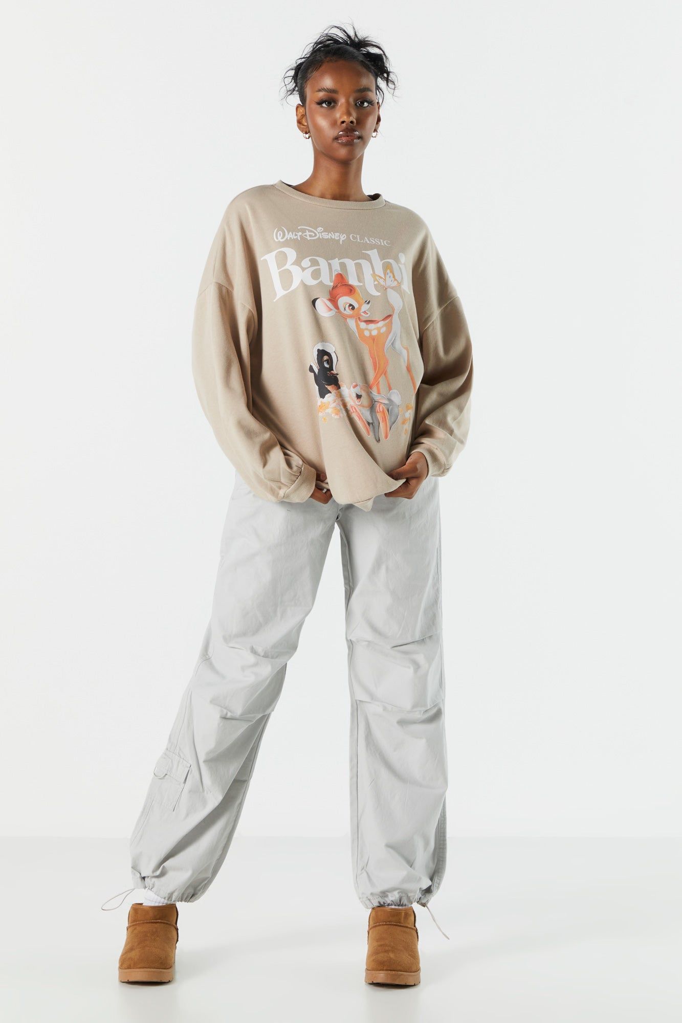 Bambi Graphic Fleece Sweatshirt sold by Charlotte Russe product image thumbnail 3