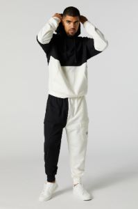 Fleece Colourblock Hoodie sold by Charlotte Russe