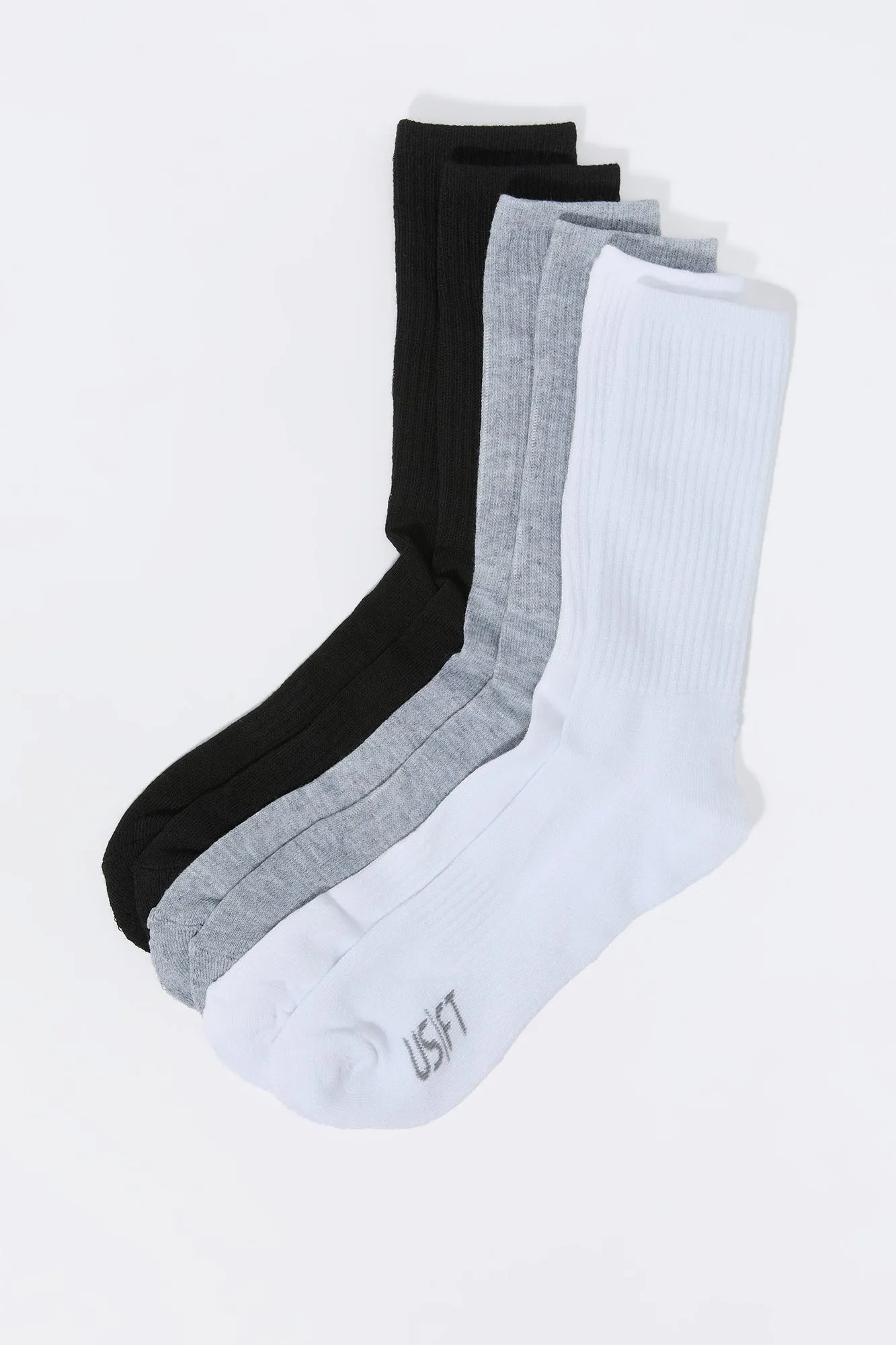 Athletic Crew Socks (5 Pack) sold by Charlotte Russe