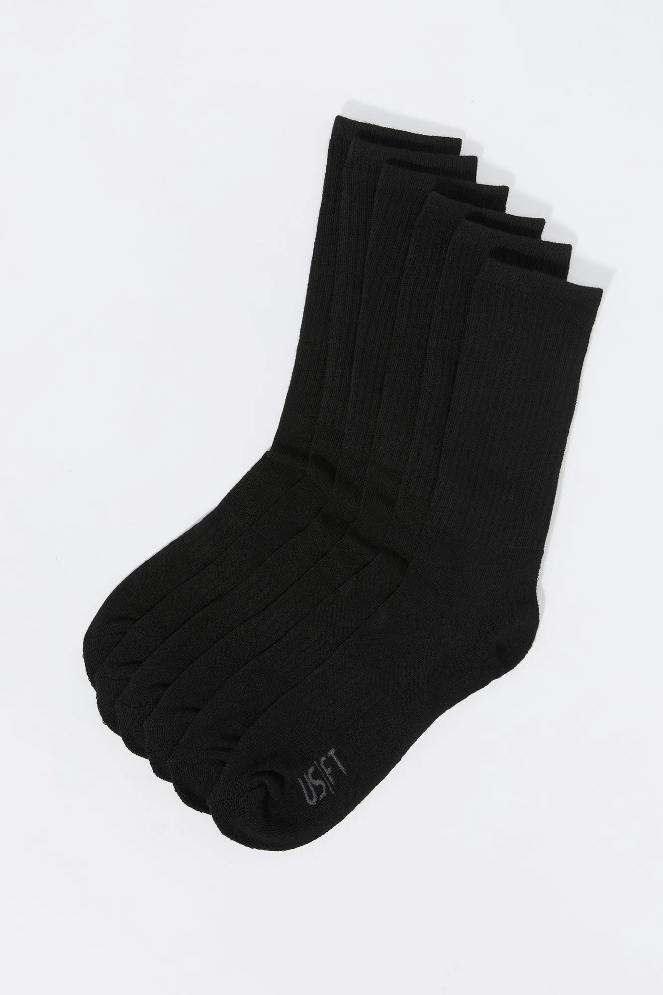 Athletic Crew Socks (5 Pack) sold by Charlotte Russe product image thumbnail 2
